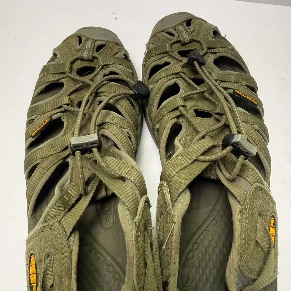 Keen Newport H2 Sandals Mens 10 Olive Green Waterproof Hiking Trail Shoes
